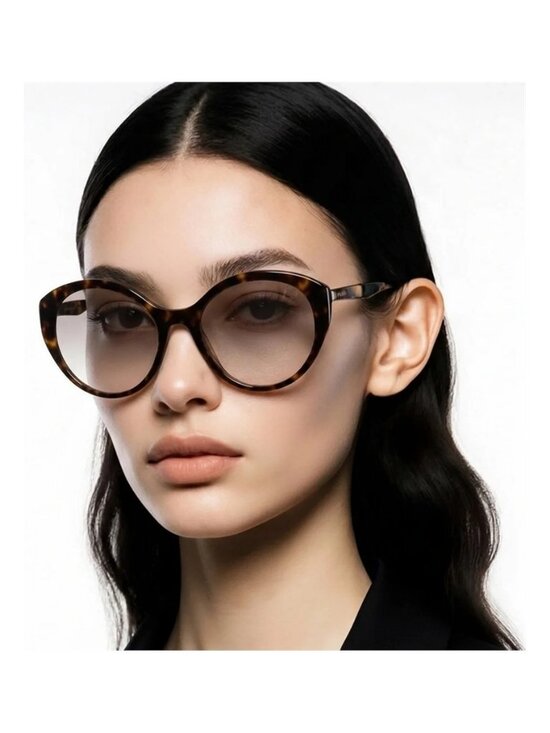 ✨ New Authentic Prada SPR 18X 2AU-4P0 Women’s Sunglasses – Havana with Silver Mi